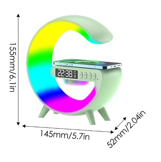 Lámpara Multifunción Con Altavoz y Carga Inalámbrica